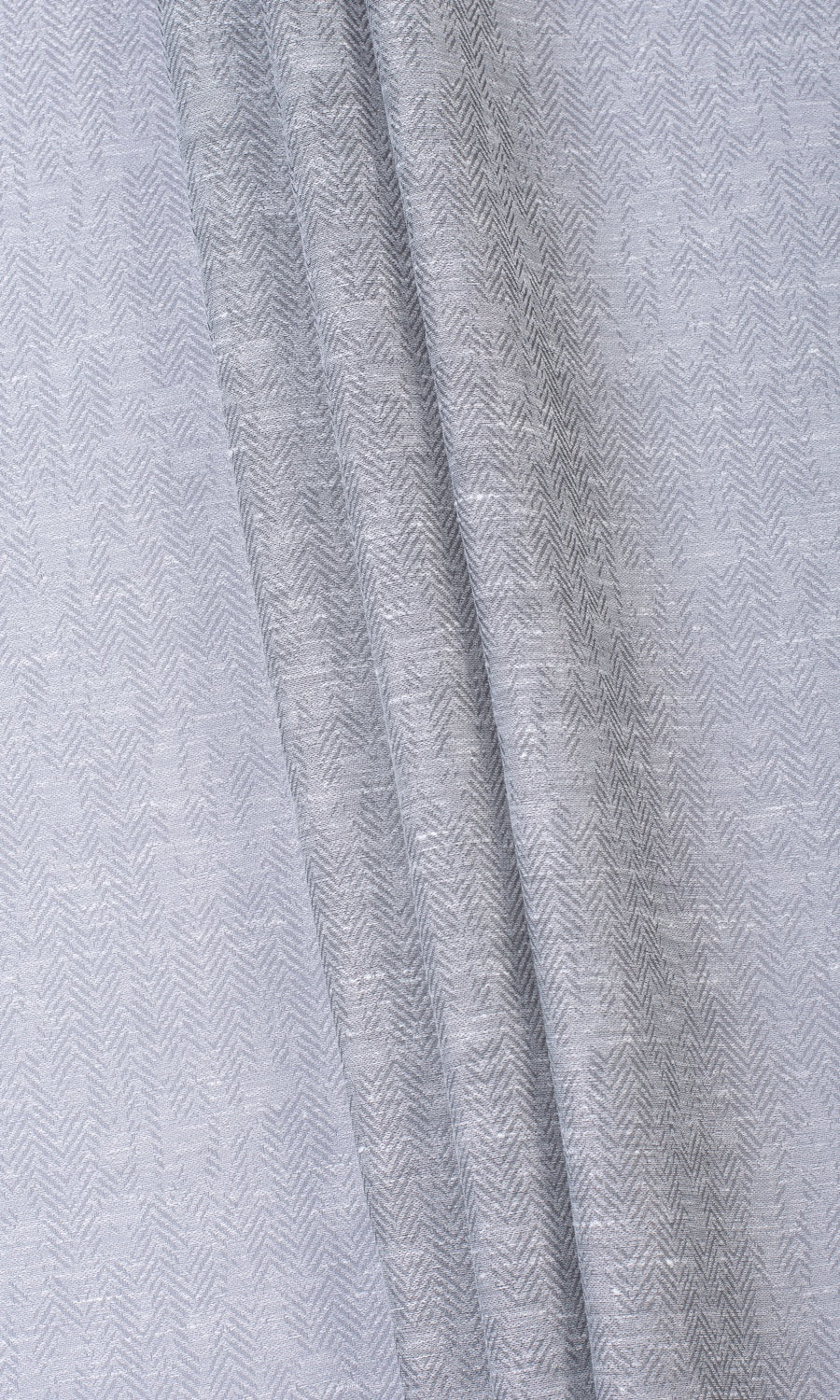 Chevron Textured Sheer Drapery for Living, Bedroom, Kitchen, Bathroom (Cool Grey)