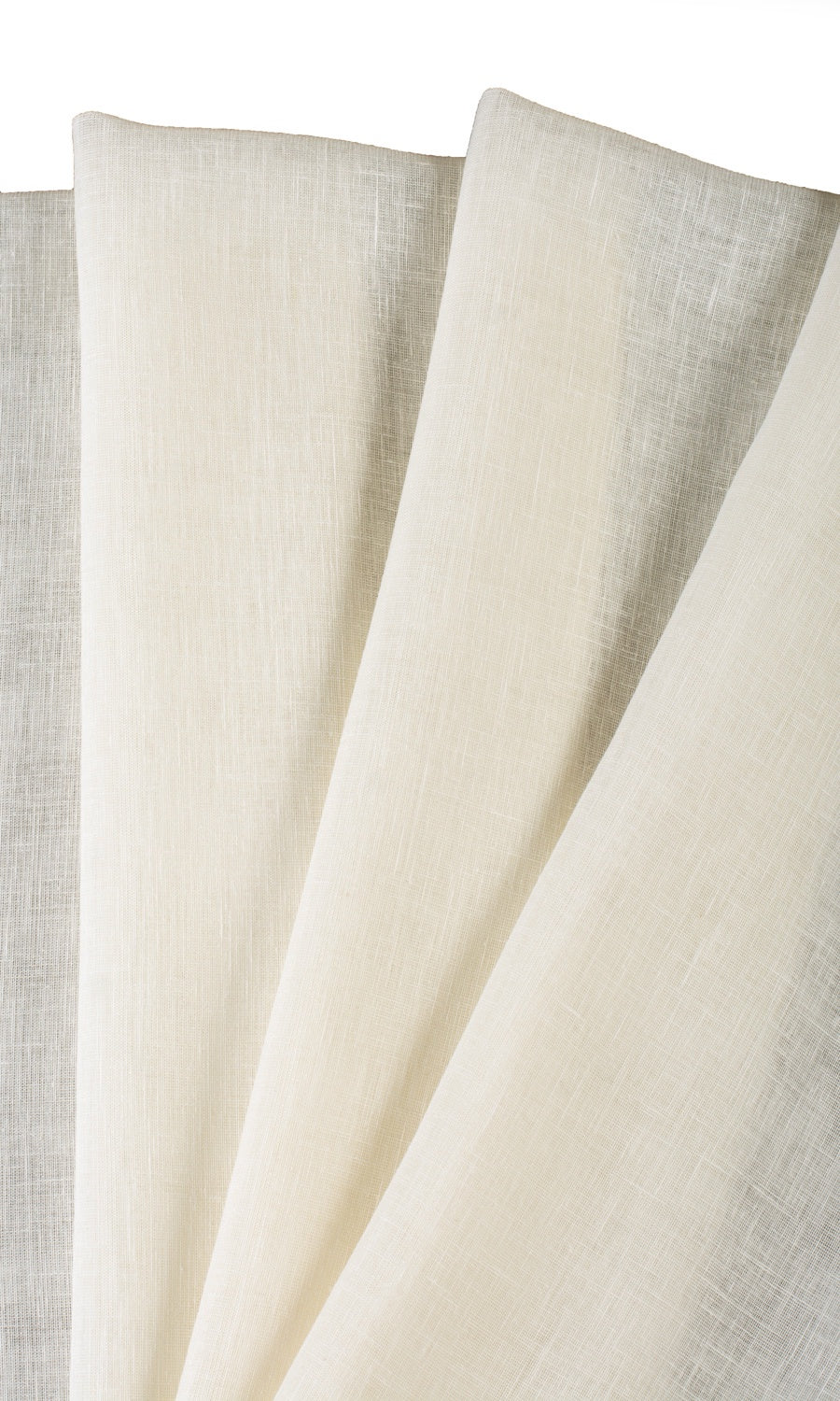 Sheer Custom Curtains (Cream/ Milky White)