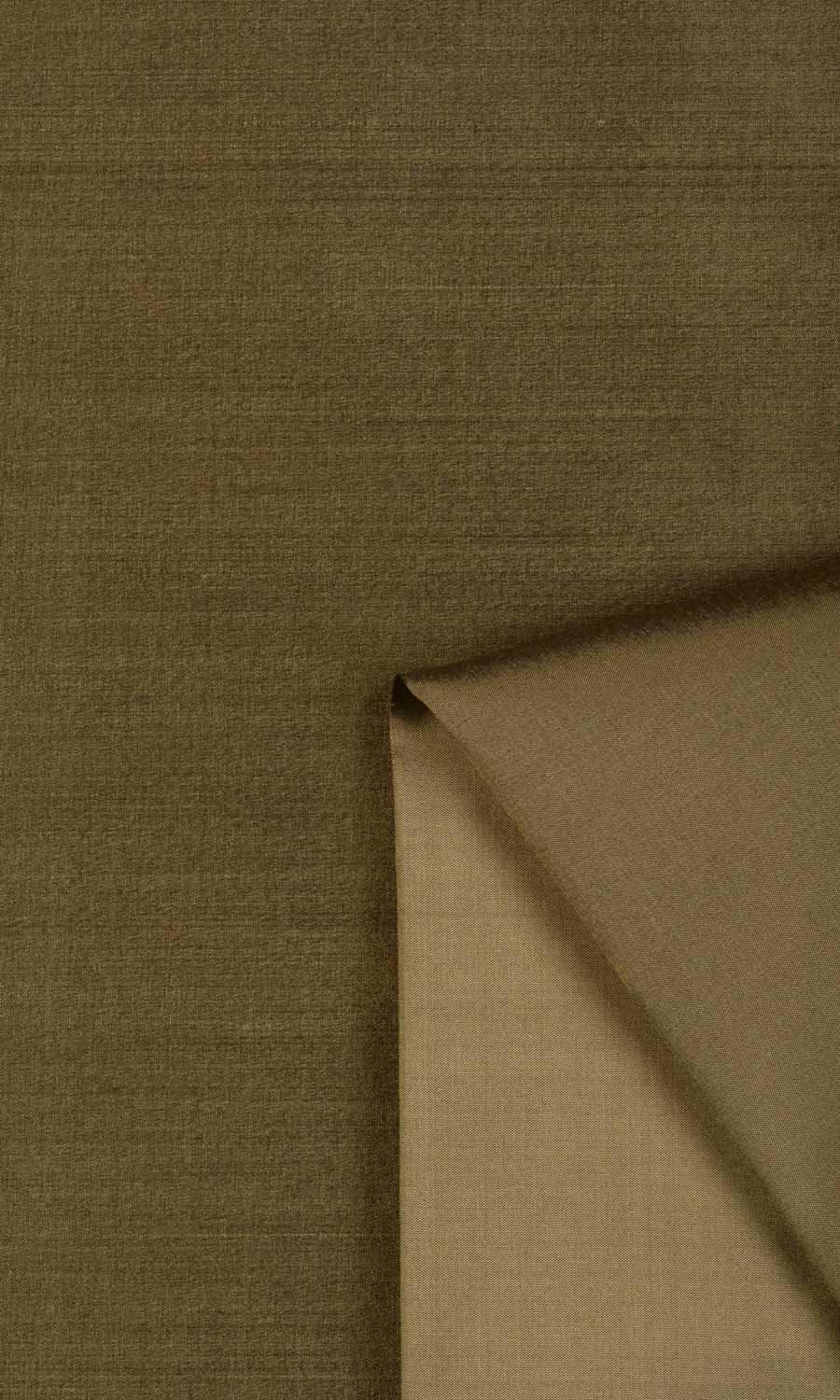 Shantung Silk Curtains / Drapes / Window Drapery Panels (Dark Olive Green)