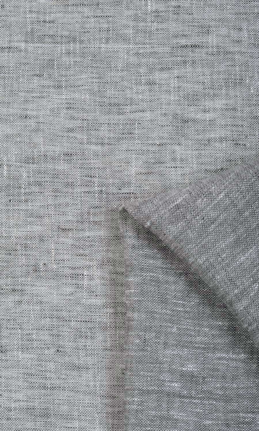 Linen Sheer Drapery for Living, Bedroom, Kitchen, Bathroom (Grey)