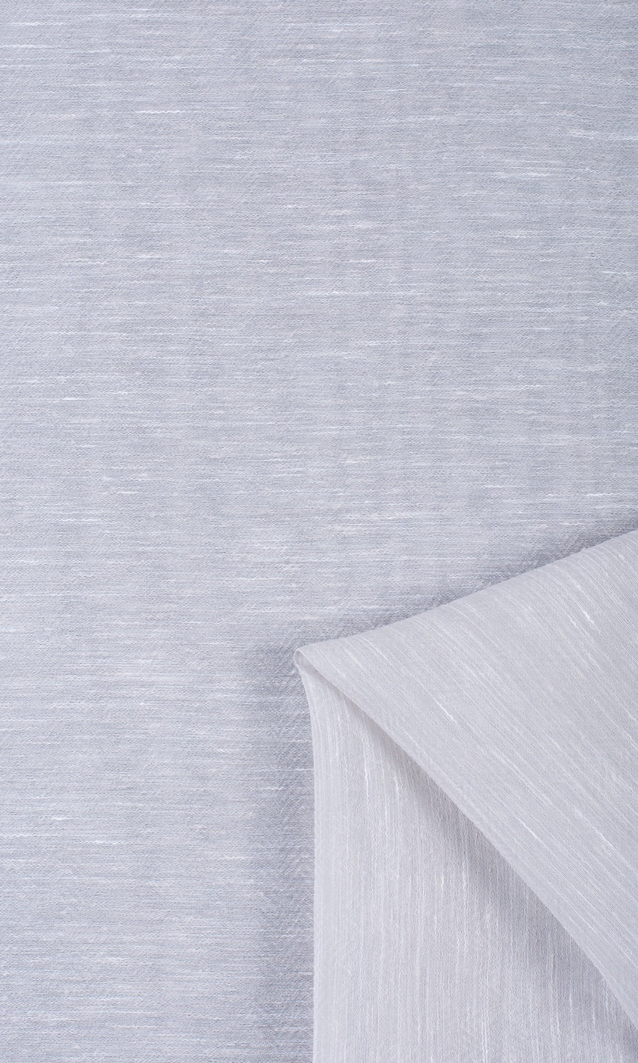 Textured Sheer Curtains / Drapes / Window Drapery Panels (Fog Gray/ White)