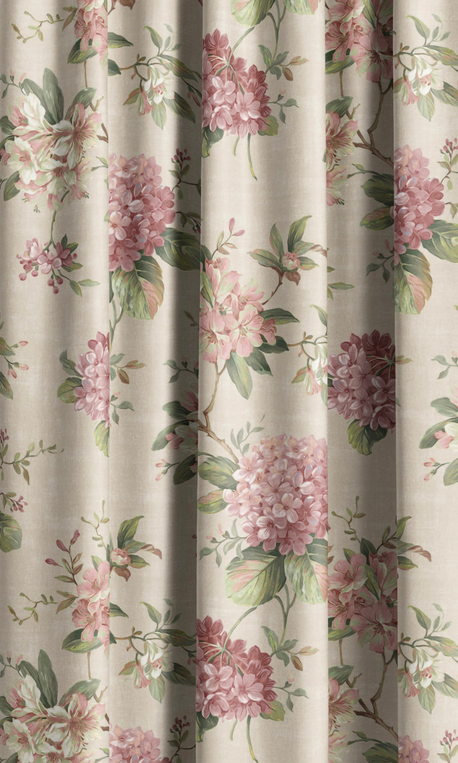 Floral Velvet Roman Shades (Blush Pink/ Rouge/ Pale Green) Extra Long Short Wide