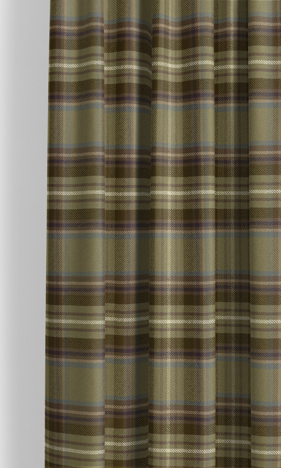 Tweed Plaid Velvet Fabric Blinds (Greige/ Chocolate Brown/ Steel Gray) for Living, Bedroom, Kitchen, Bathroom