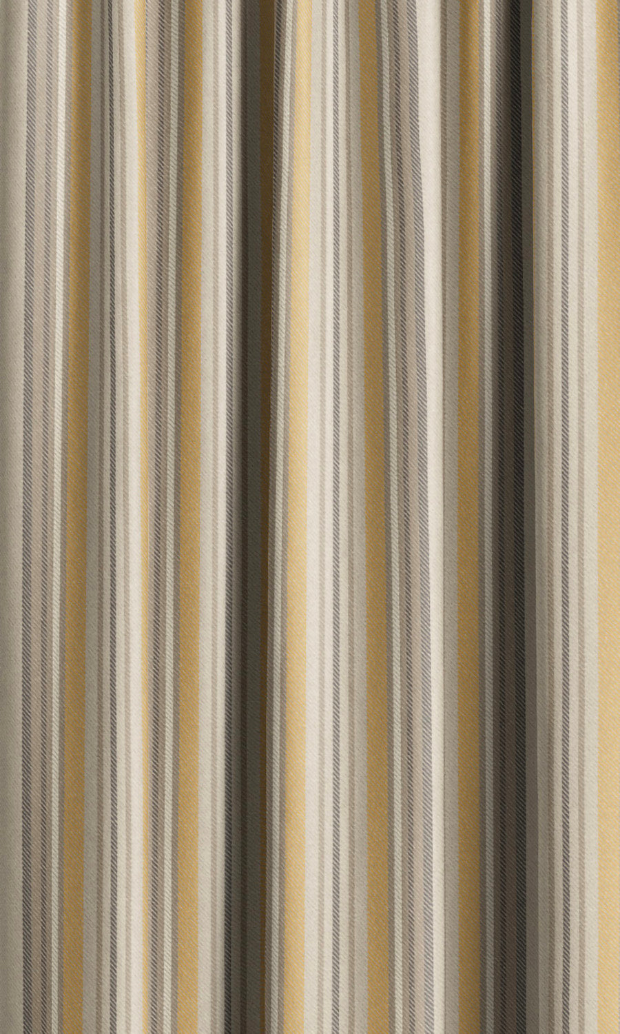Striped Velvet Drapery (Parchement Beige/ Gold Ochre/ Dark Brown) Extra Long Short Wide