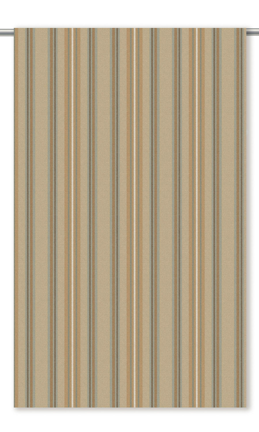 Striped Velvet Window Curtains (Tan/ Caramel/ Cinnamon Brown)