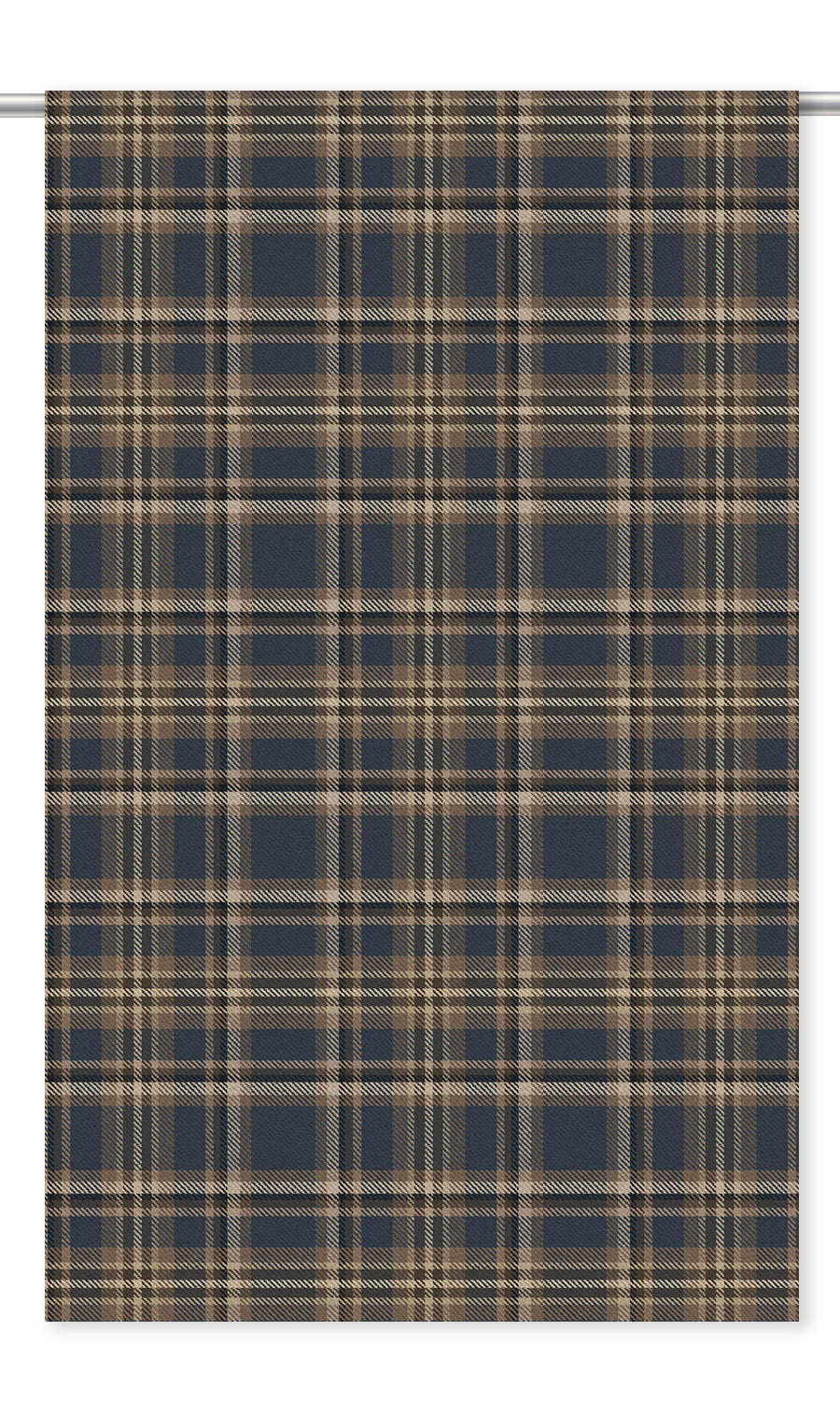 Tweed Plaid Velvet Shades (Charcoal Gray/ Peanut Brown/ White)