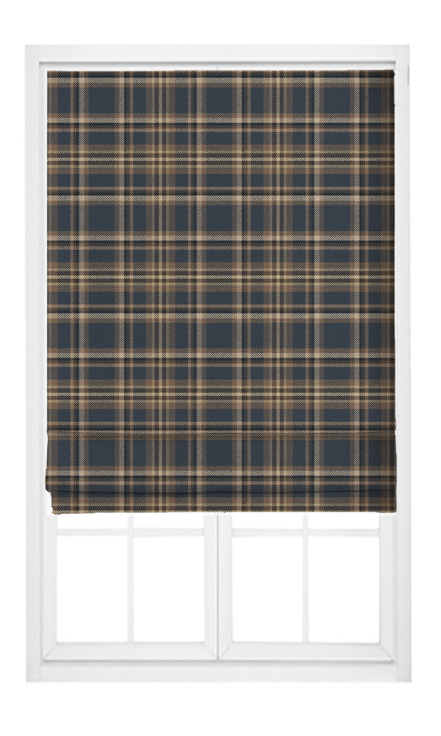 Tweed Plaid Velvet Pinch Pleat, Rod Pocket, Eyelet Curtains (Charcoal Gray/ Peanut Brown/ White)