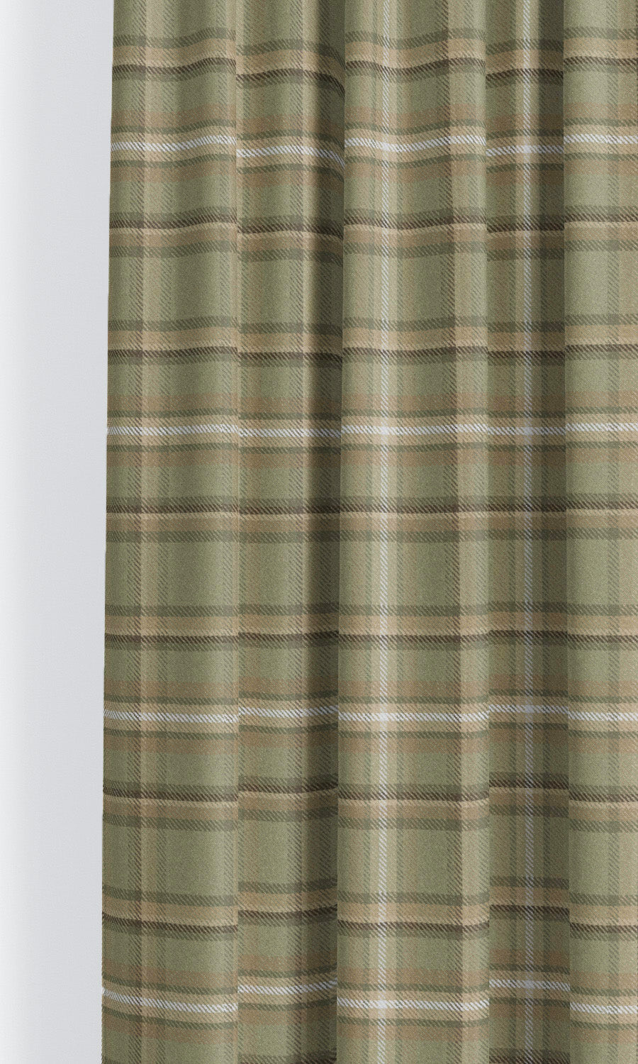 Tweed Plaid Velvet Shades (Pastel Green/ Olive Green/ Dark Brown) for Living, Bedroom, Kitchen, Bathroom