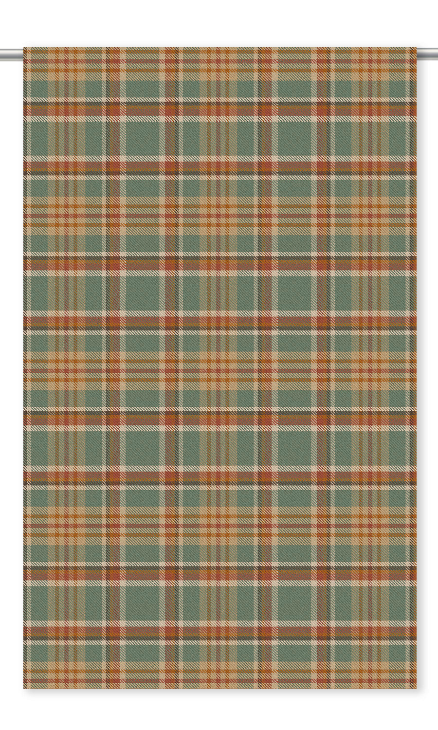 Tweed Plaid Velvet Drapes (Duck Egg Blue/ Pink/ Pale Yellow)