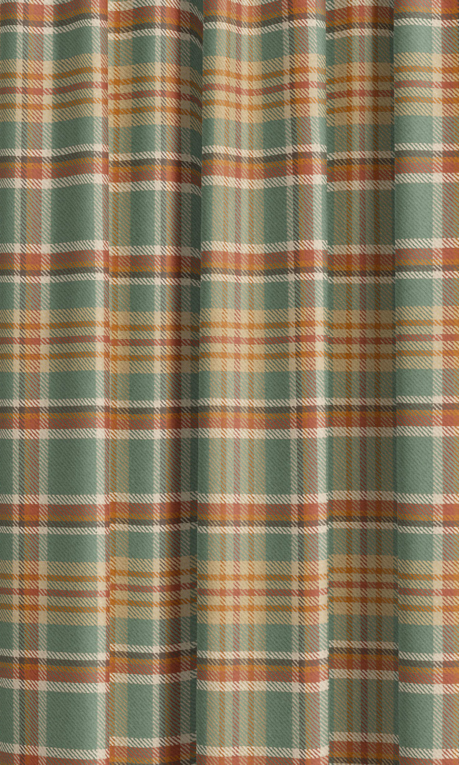Tweed Plaid Velvet Drapes (Duck Egg Blue/ Pink/ Pale Yellow) Extra Long Short Wide