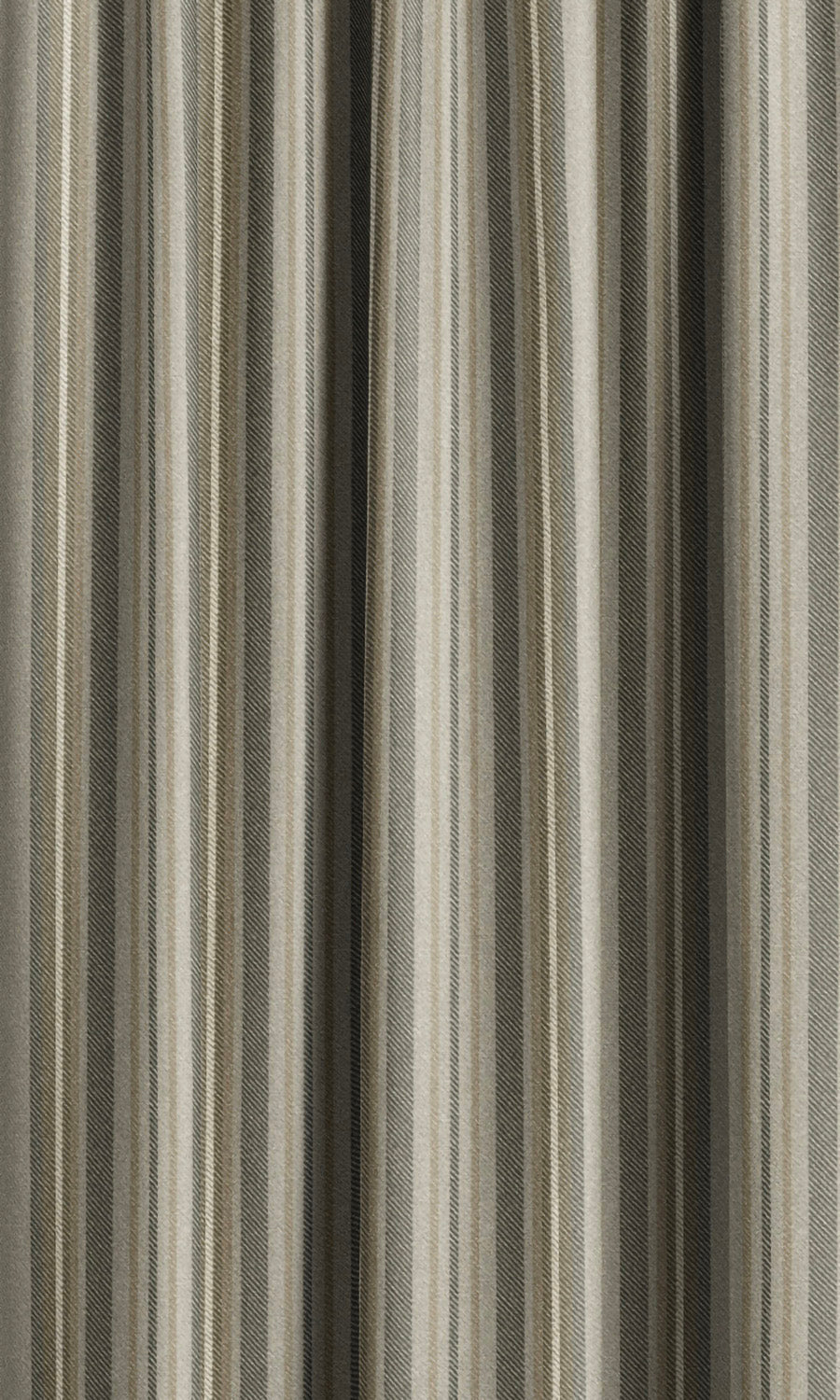 Striped Velvet Drapes (Beige/ Greyish Green/ Olive Brown) Extra Long Short Wide