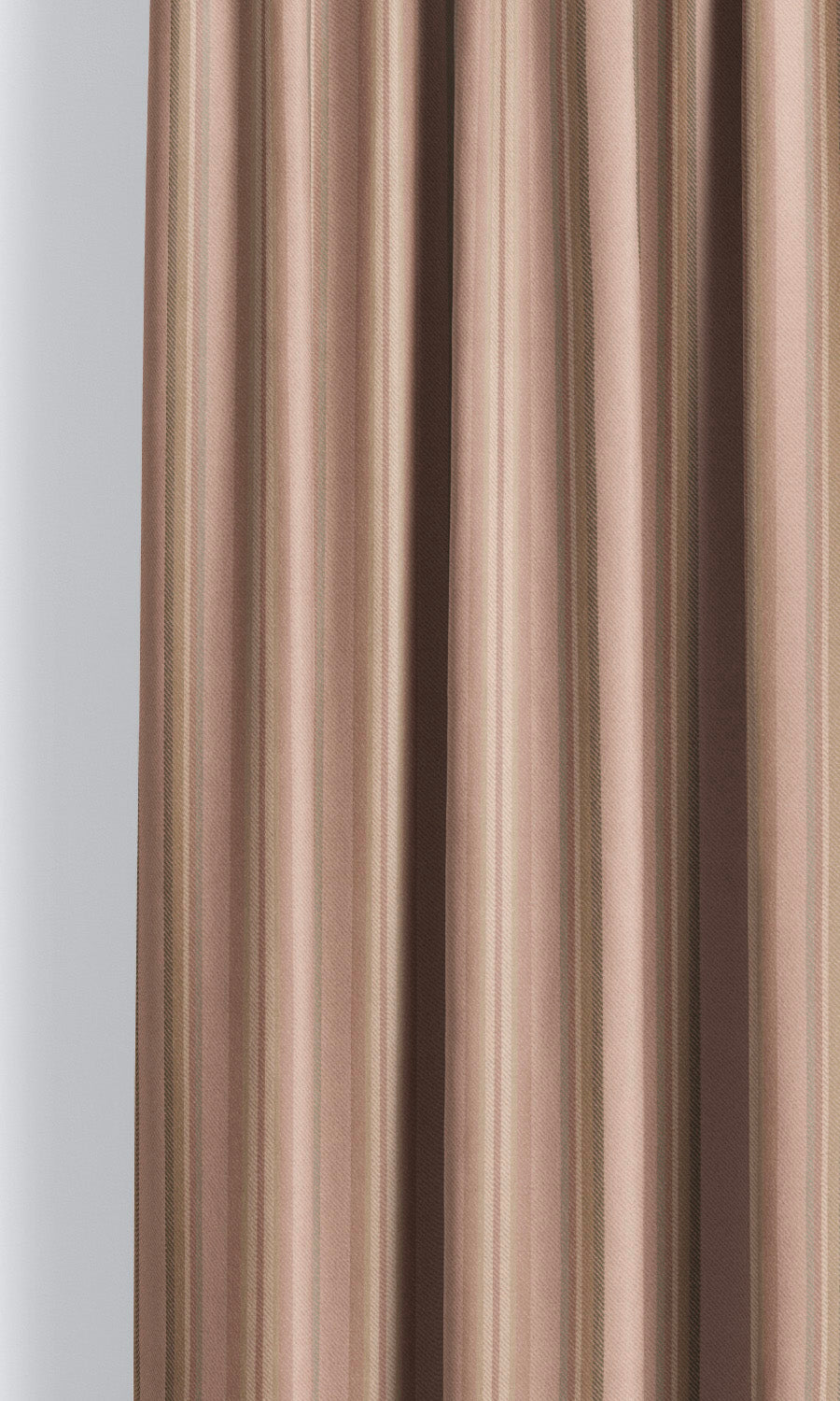 Striped Velvet Fabric Blinds (Pastel Pink/ Olive Brown/ Rouge) for Living, Bedroom, Kitchen, Bathroom