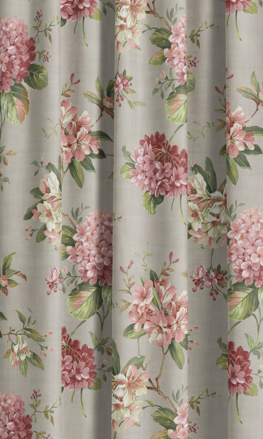 Floral Velvet Window Curtains (Soft Gray/ Blush Pink/ Pale Green) Extra Long Short Wide