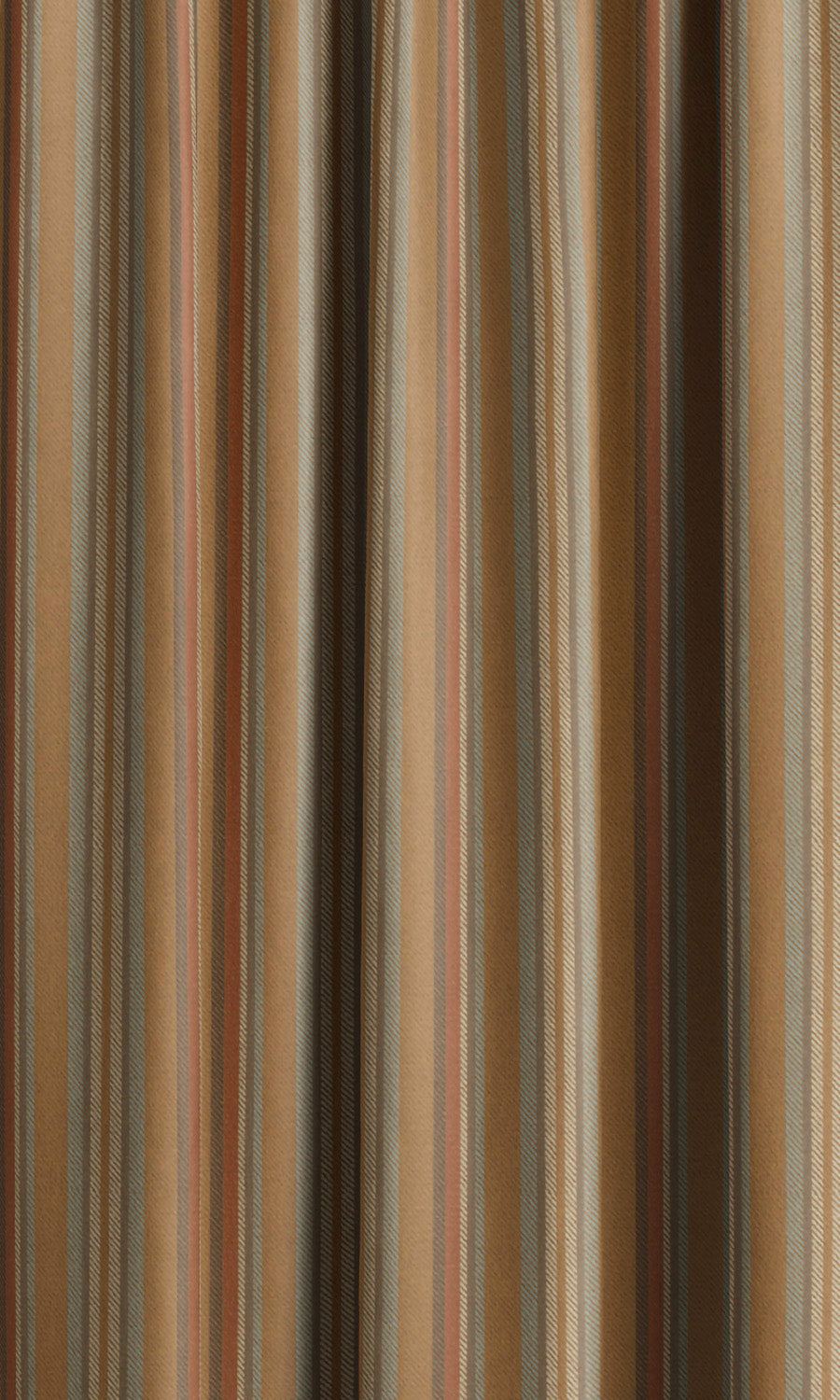 Striped Velvet Window Curtains (Tawny Brown/ Brick Red/ Duck Egg Blue) Extra Long Short Wide