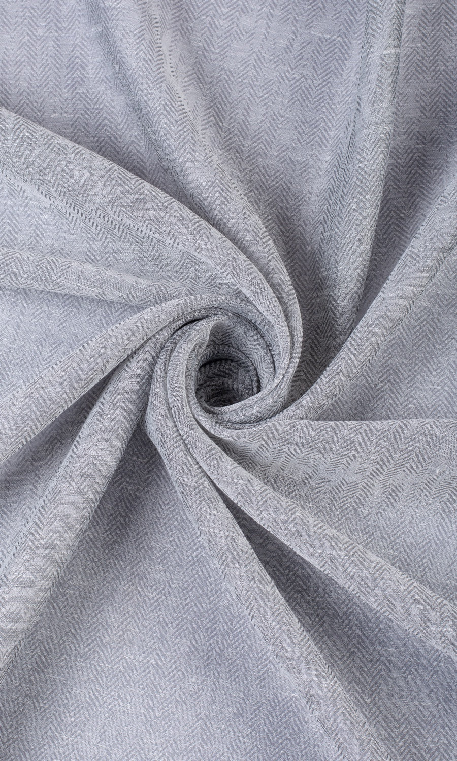 Chevron Textured Sheer Drapery (Cool Grey) Extra Long Short Wide