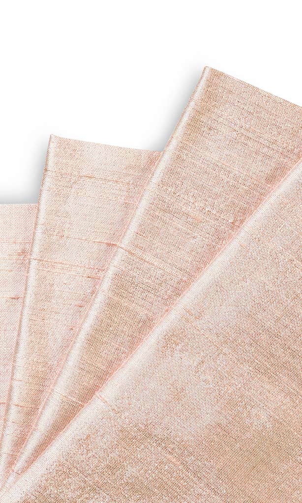 Dupioni Silk Drapes for Living, Bedroom, Kitchen, Bathroom (Blush Pink)