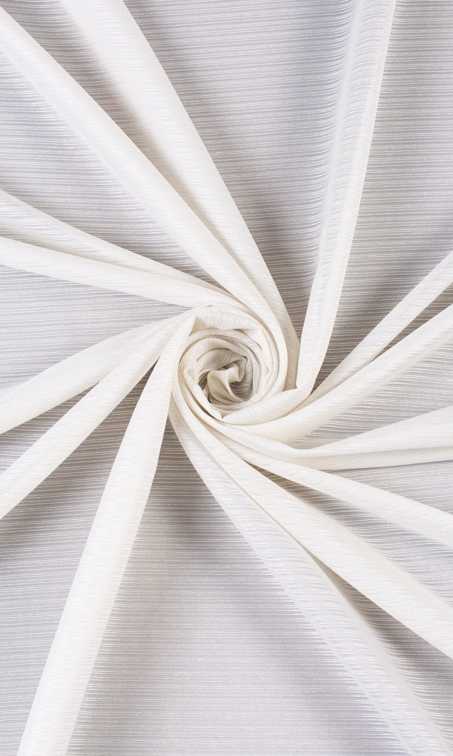 Striped Sheer Drapery for Living, Bedroom, Kitchen, Bathroom (Pearl White)