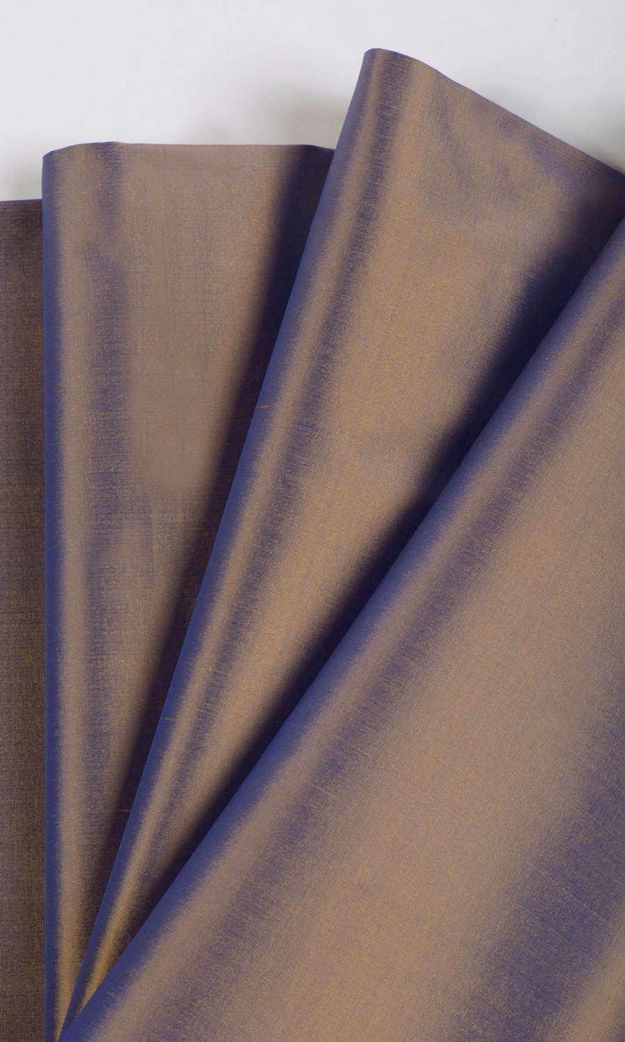 Shantung Silk Window Curtains (Purple/ Gold) Extra Long Short Wide