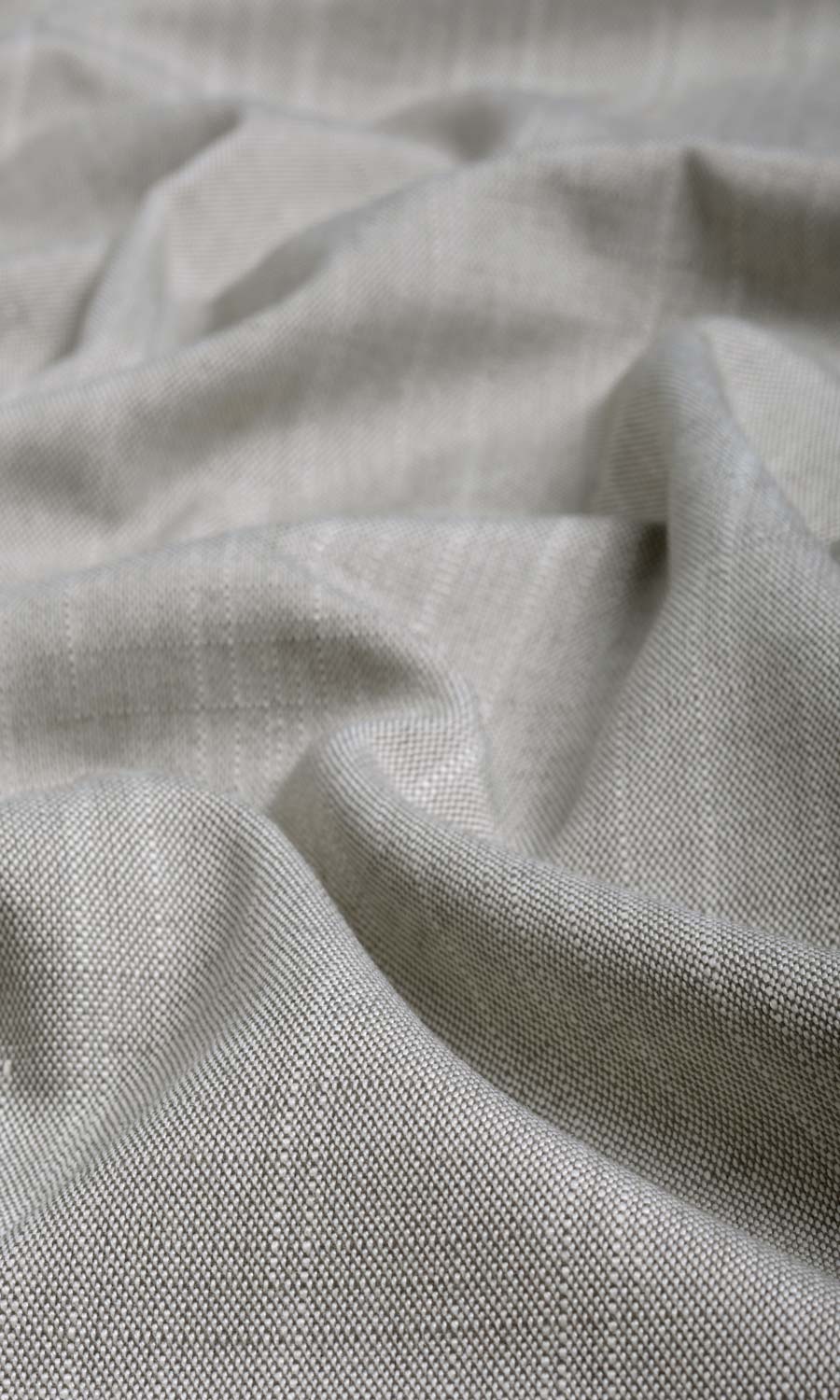 Plain Linen Texture Any Size Style Curtains (Warm Grey)