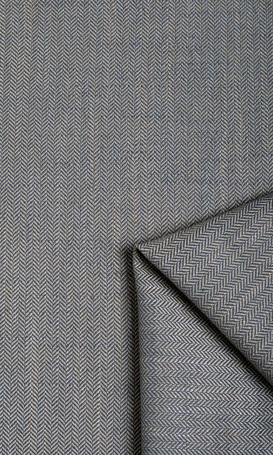 Herringbone Pinch Pleat, Rod Pocket, Eyelet Curtains (Navy Blue/ Brown/ Grey)