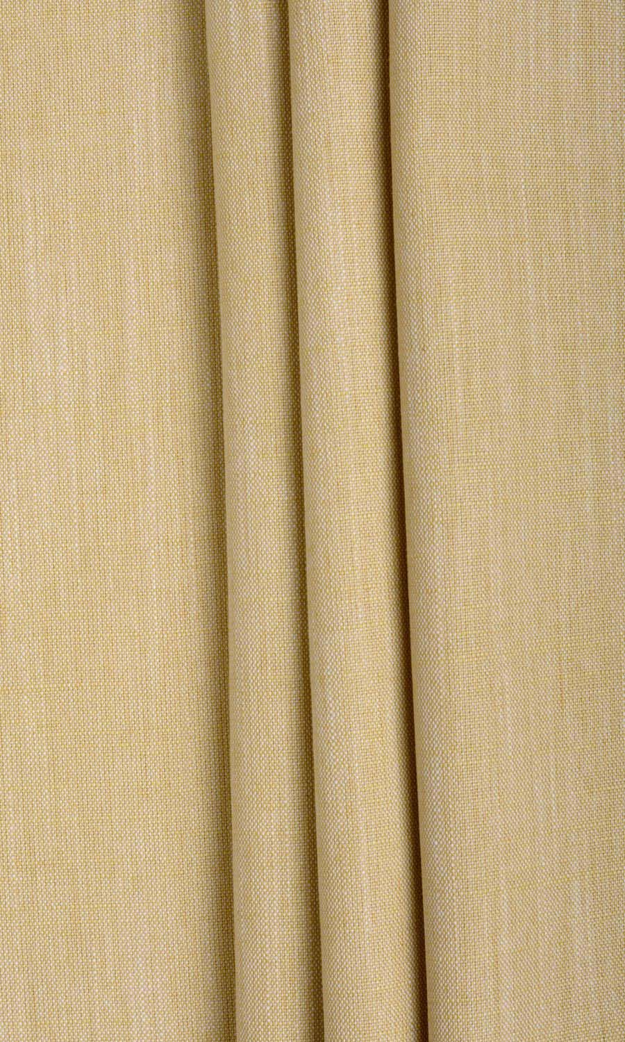 Plain Linen Texture Drapes (Ochre Yellow) Extra Long Short Wide