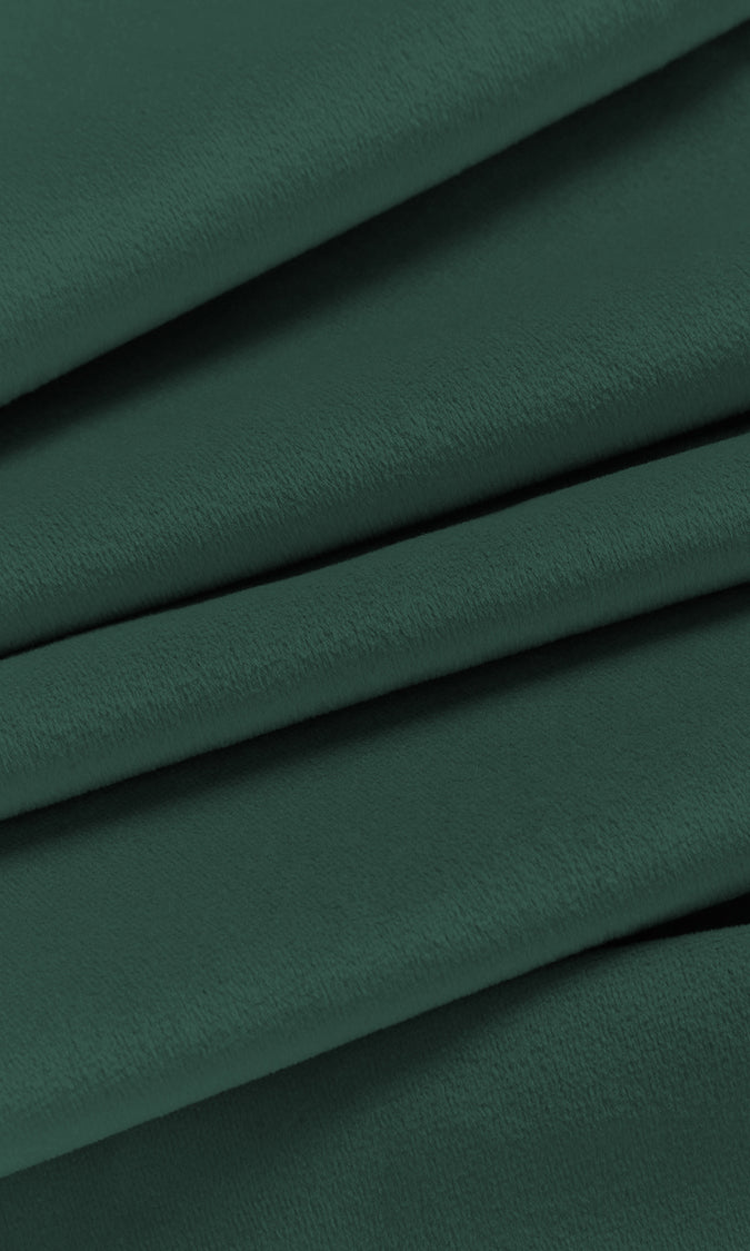 Velvet Curtain Panels (Peacock Blue/ Green)
