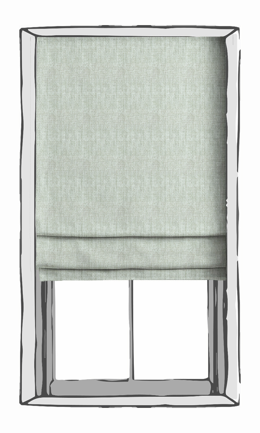 Herringbone Textured Drapes for Living, Bedroom, Kitchen, Bathroom (Pastel Blue)