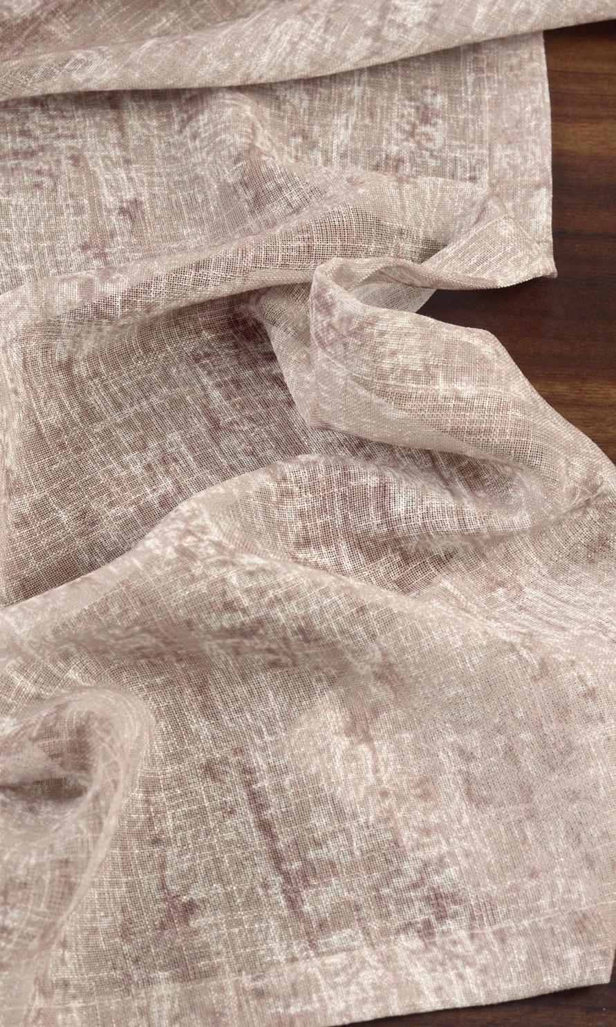 Textured Sheer Window Curtains (Brown)