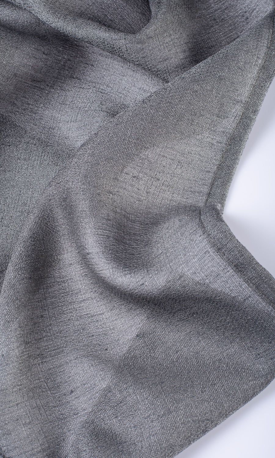 Plain Sheer Drapes (Dark Grey) Extra Long Short Wide