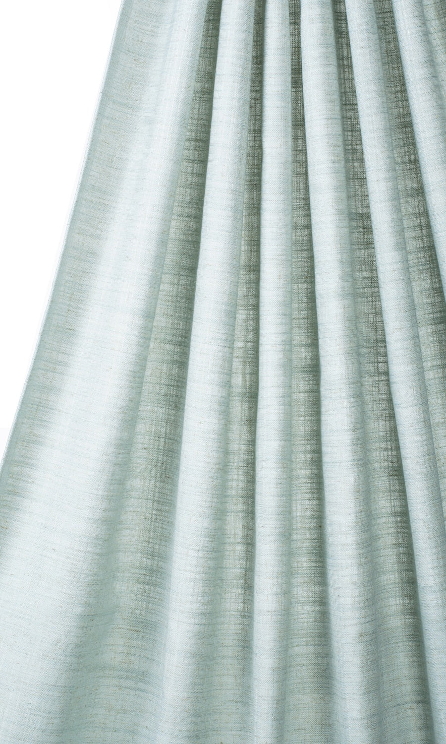 Plain Linen-Blend Pinch Pleat, Rod Pocket, Eyelet Curtains (Powder Blue)