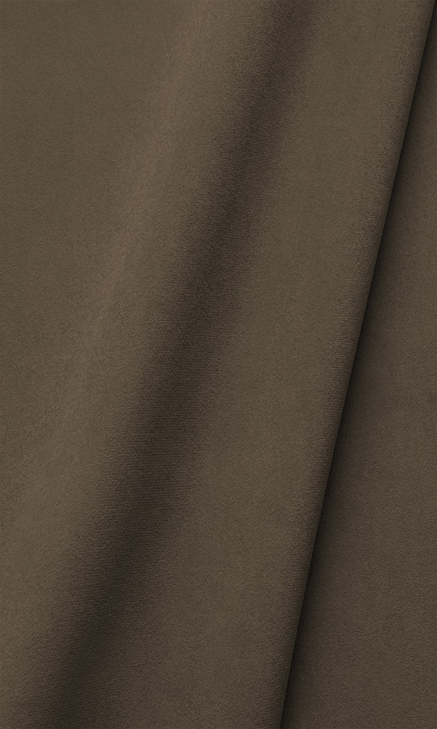 Velvet Curtain Panels for Living, Bedroom, Kitchen, Bathroom (Mocha Brown)