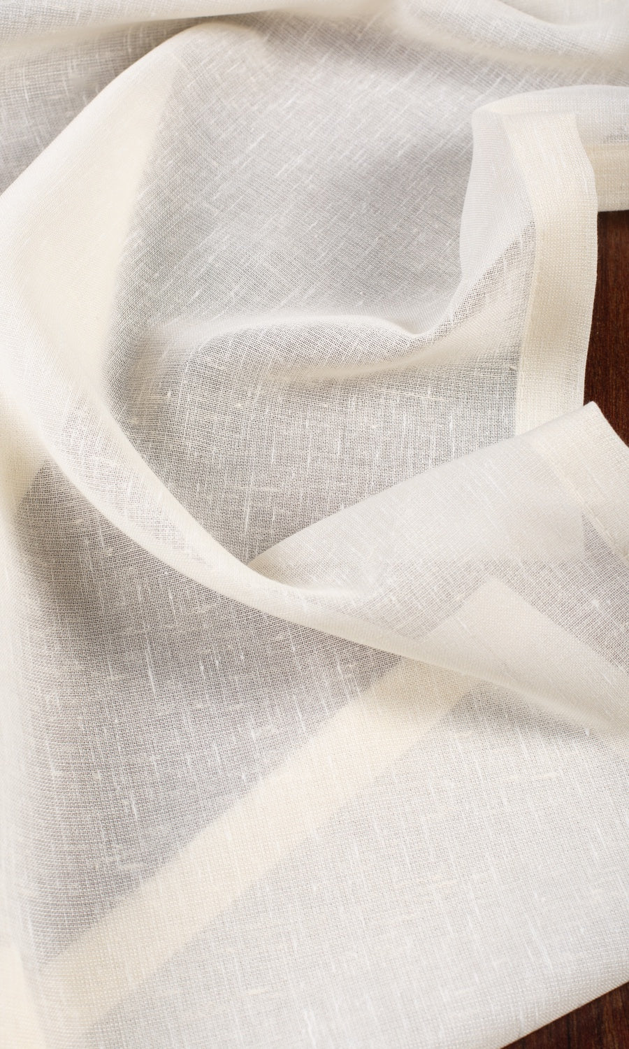 Plain Sheer Custom Curtains (Ivory)