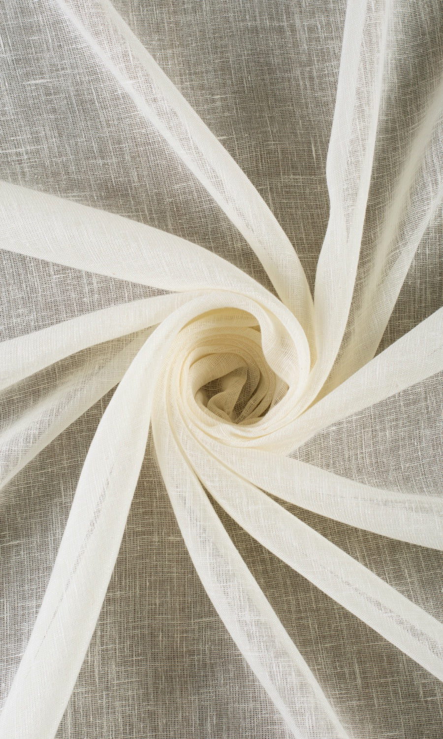 Sheer Window Curtains (Cream/ Milky White) Extra Long Short Wide