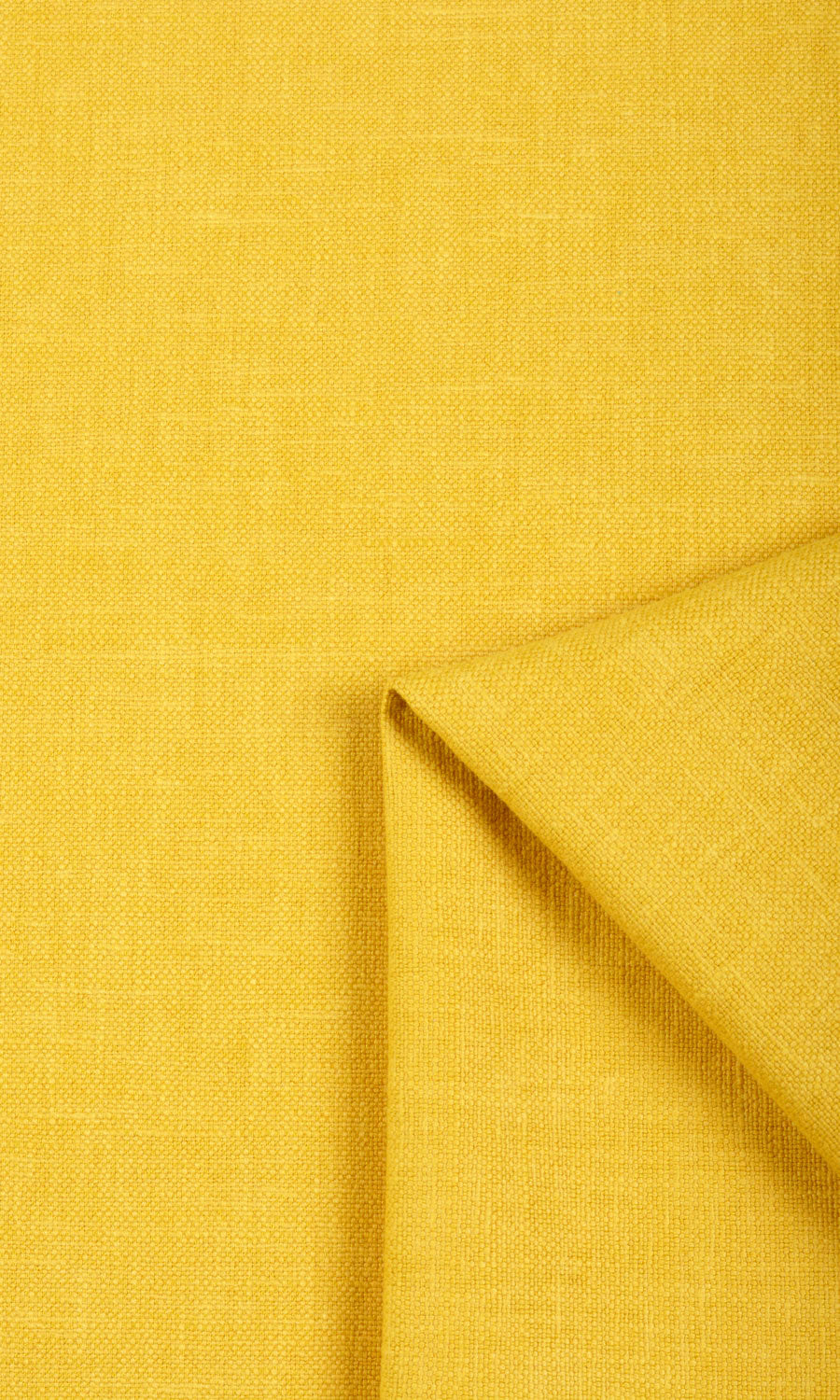 Linen Blend Pinch Pleat, Rod Pocket, Eyelet Curtains (Yellow)