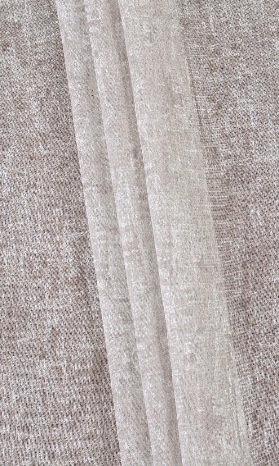 Textured Sheer Curtains / Drapes / Window Drapery Panels (Ivory/ Greige)