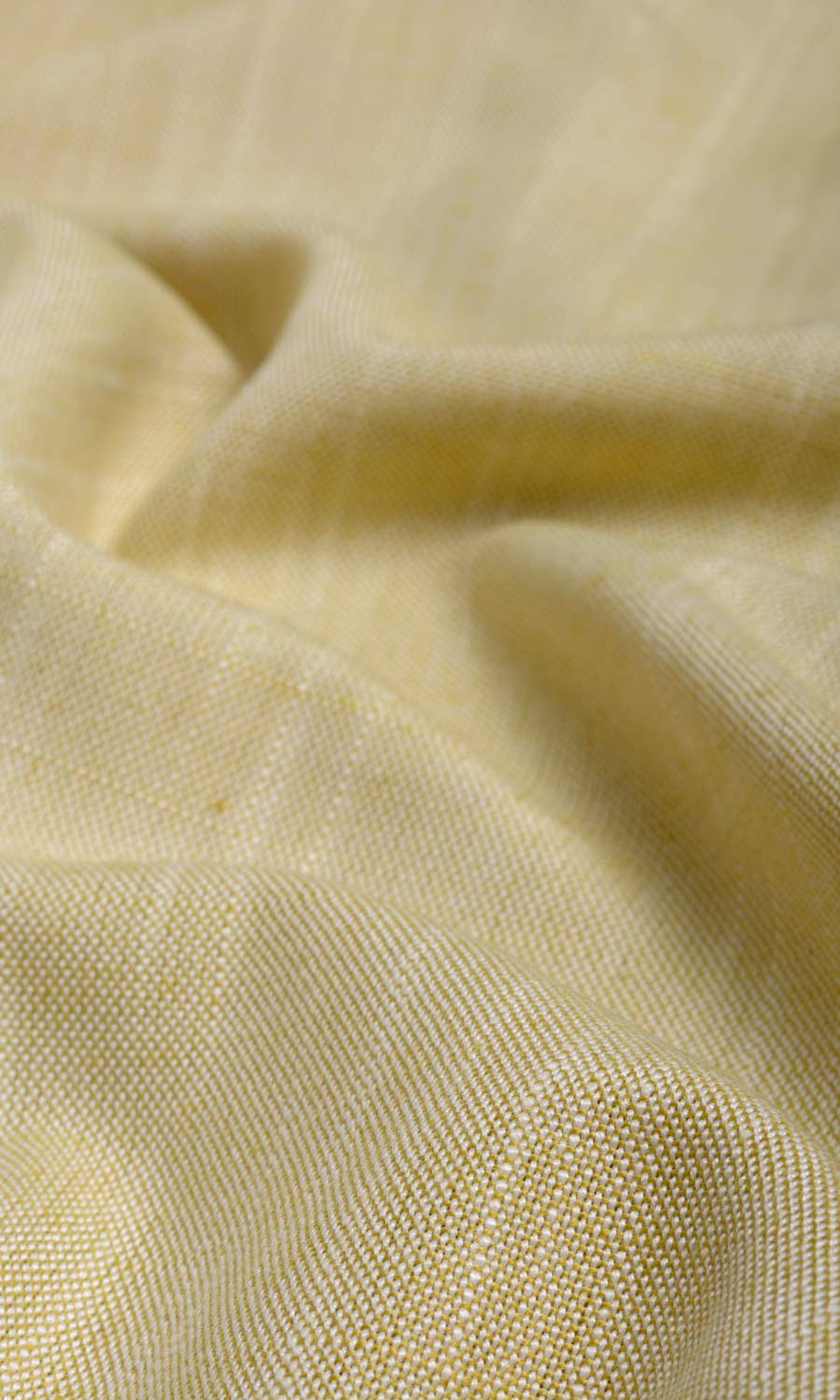 Plain Linen Texture Custom Curtains (Yellow)