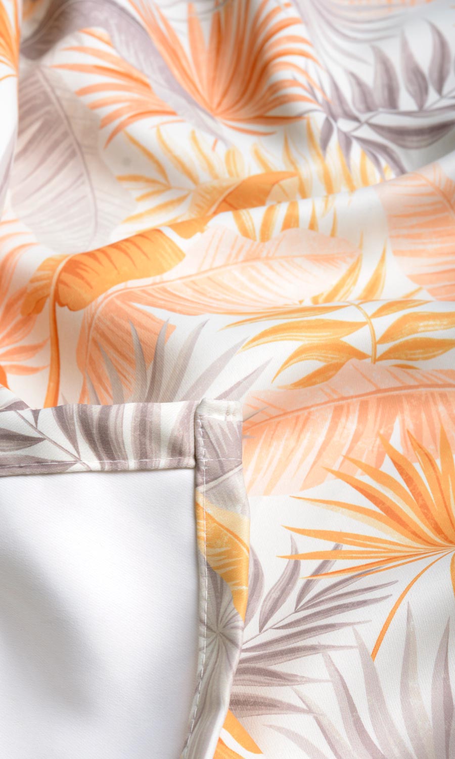 Botanical Floral Any Size Style Curtains (Yellow/ Orange)