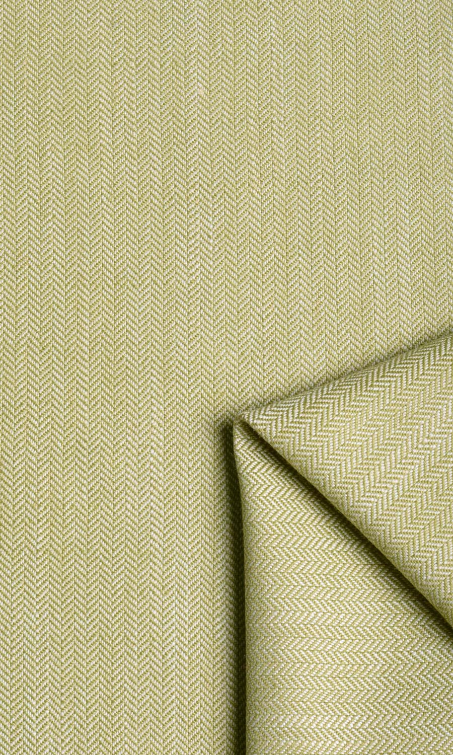 Herringbone Textured Curtains / Drapes / Window Drapery Panels (Green)