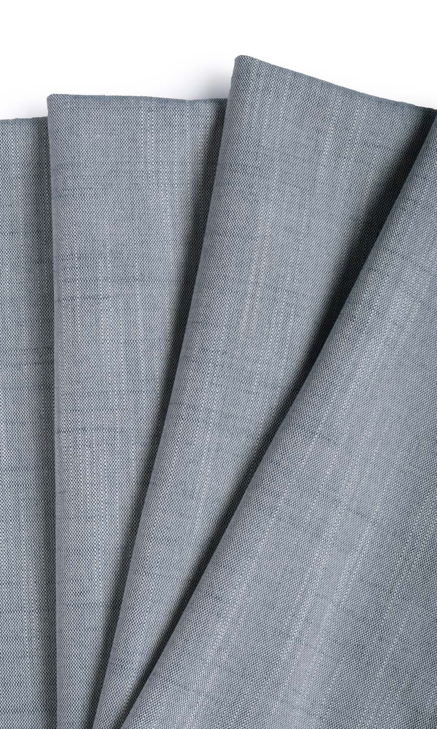 Plain Linen Texture Drapes for Living, Bedroom, Kitchen, Bathroom (Denim Blue)