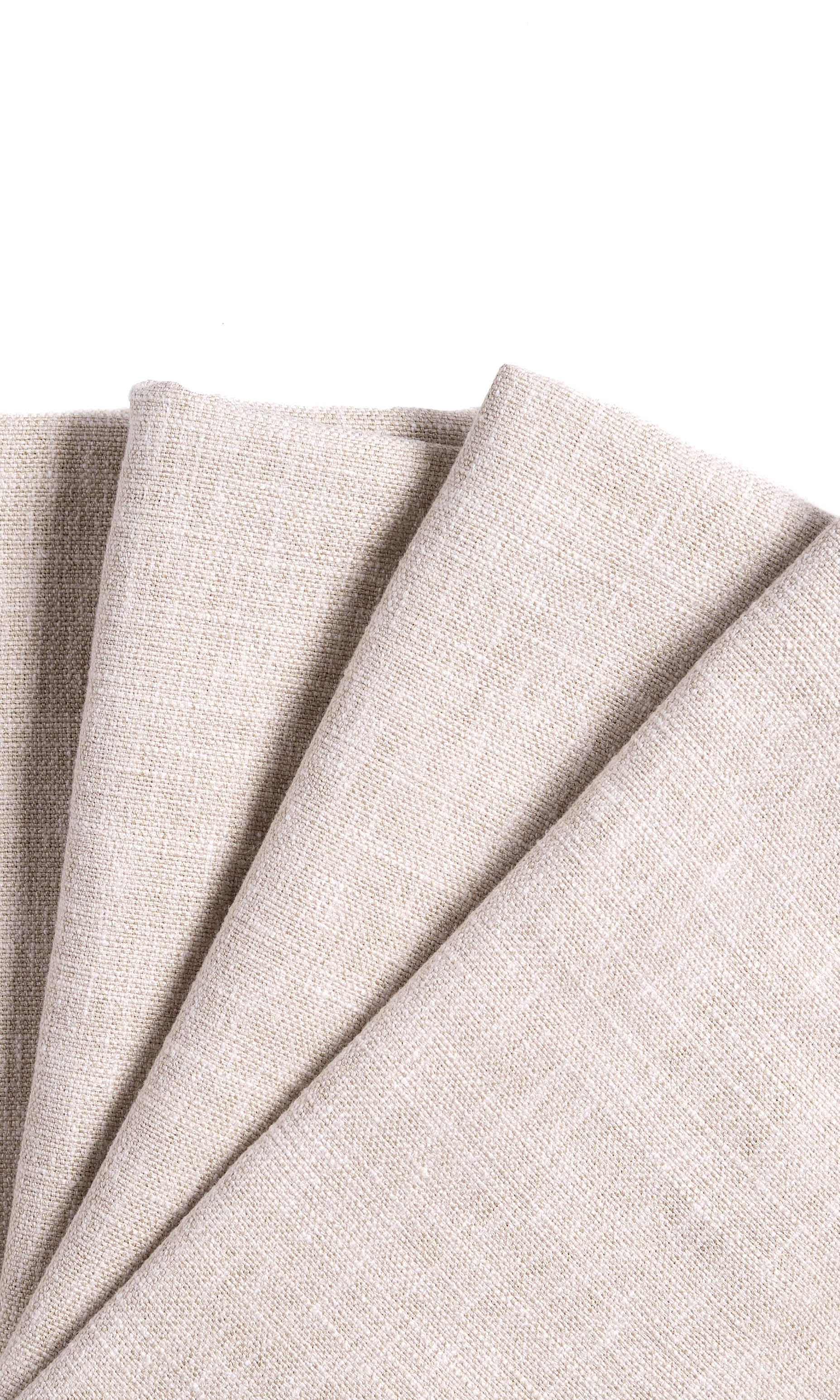 Linen-Cotton Blend  Drapes for Living, Bedroom, Kitchen, Bathroom (Cream/ Beige)