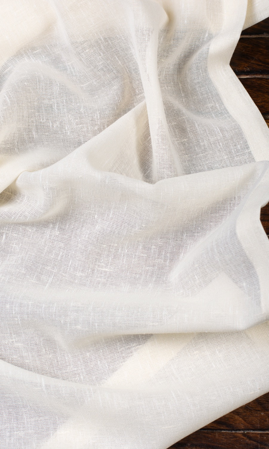 Plain Sheer Curtains / Drapes / Window Drapery Panels (Ivory)