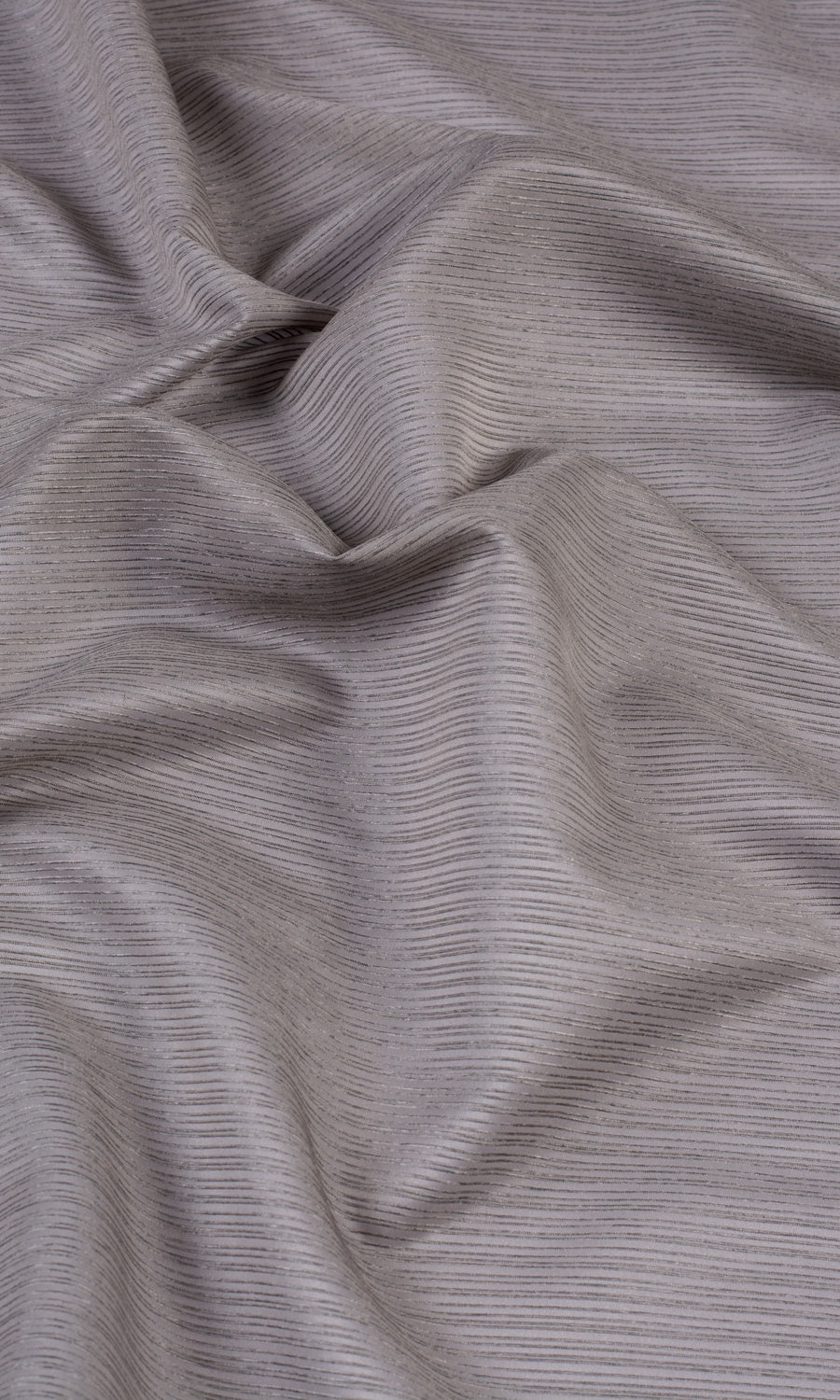Striped Sheer Drapery (Coffee Brown) Extra Long Short Wide