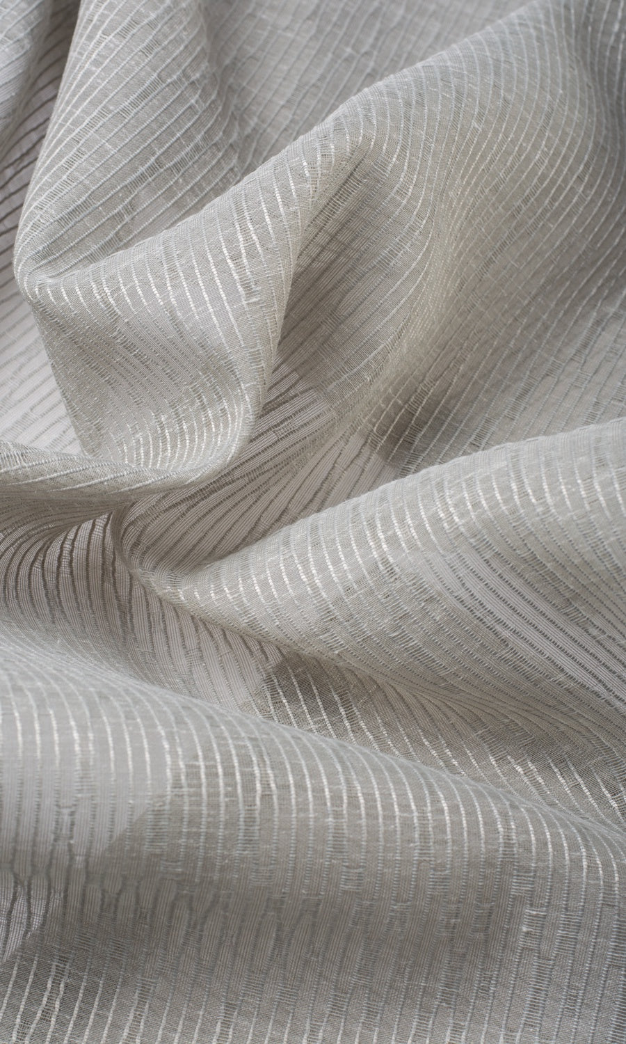 Textured Sheer Pinch Pleat, Rod Pocket, Eyelet Curtains (Warm Gray)