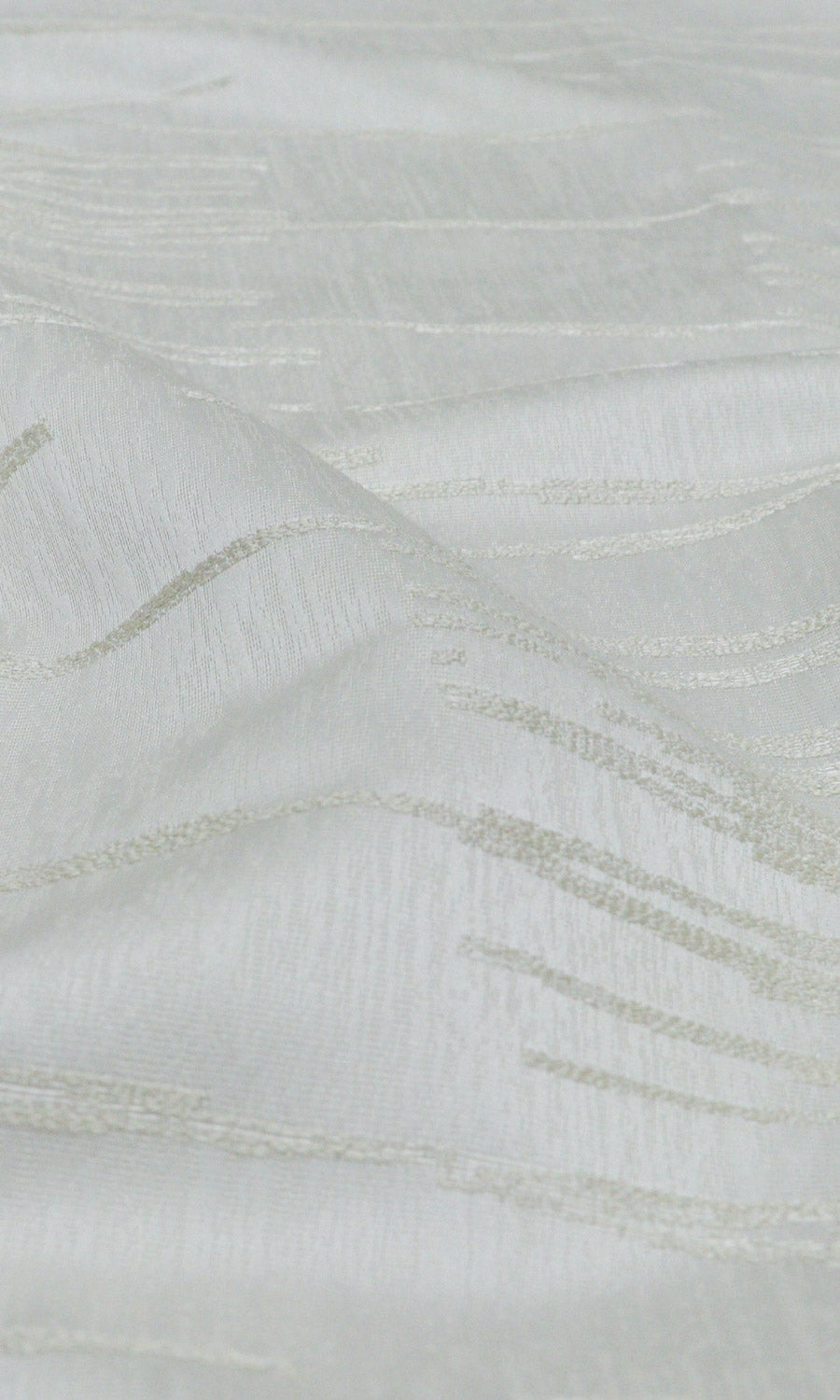 Abstract Print Window Curtains (White/ Ivory) Extra Long Short Wide
