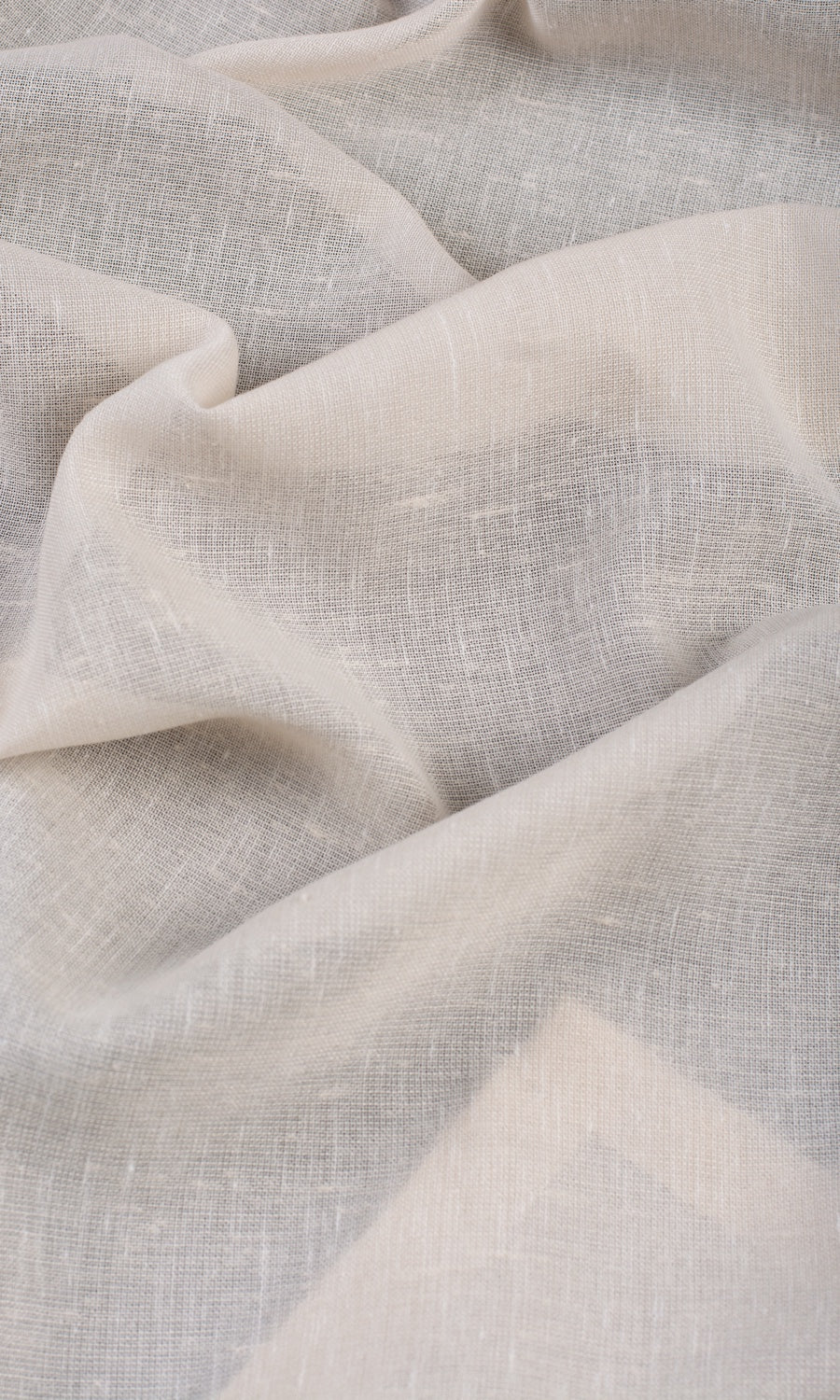 Plain Sheer Any Size Style Curtains (Parchment White)