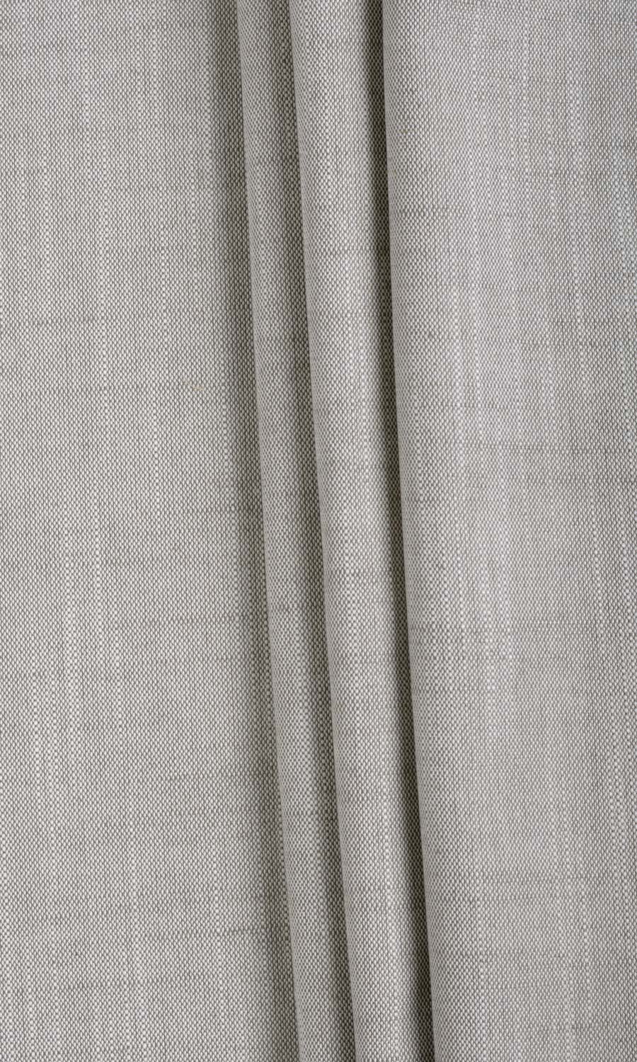 Plain Linen Texture Custom Curtains (Warm Grey)