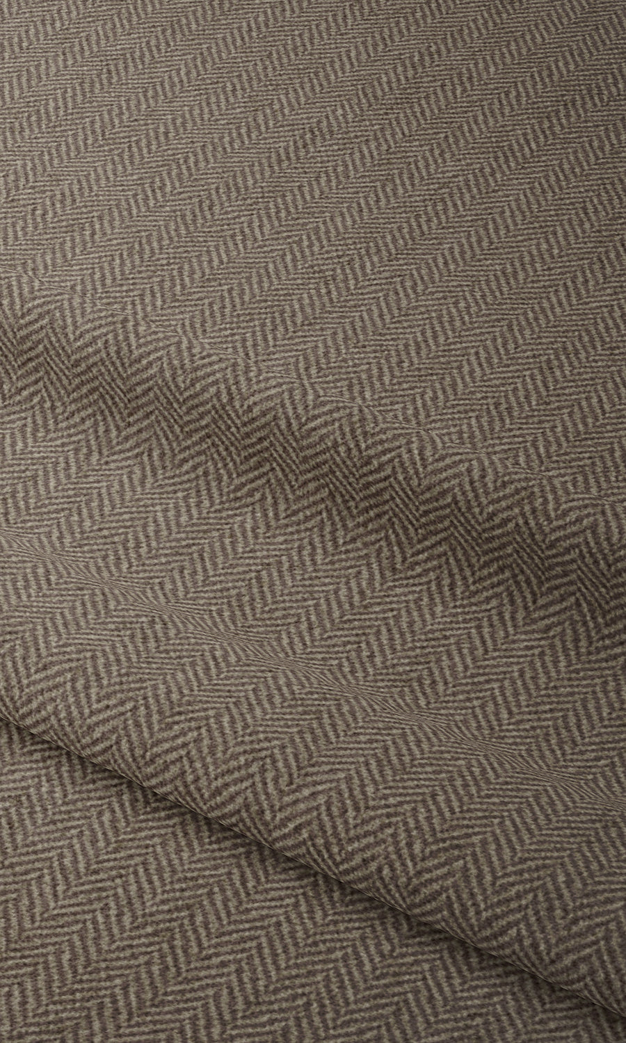 Herringbone Textured Pinch Pleat, Rod Pocket, Eyelet Curtains (Brown)