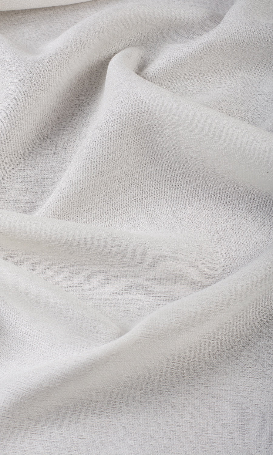 Plain Semi-Sheer Custom Curtains (White)