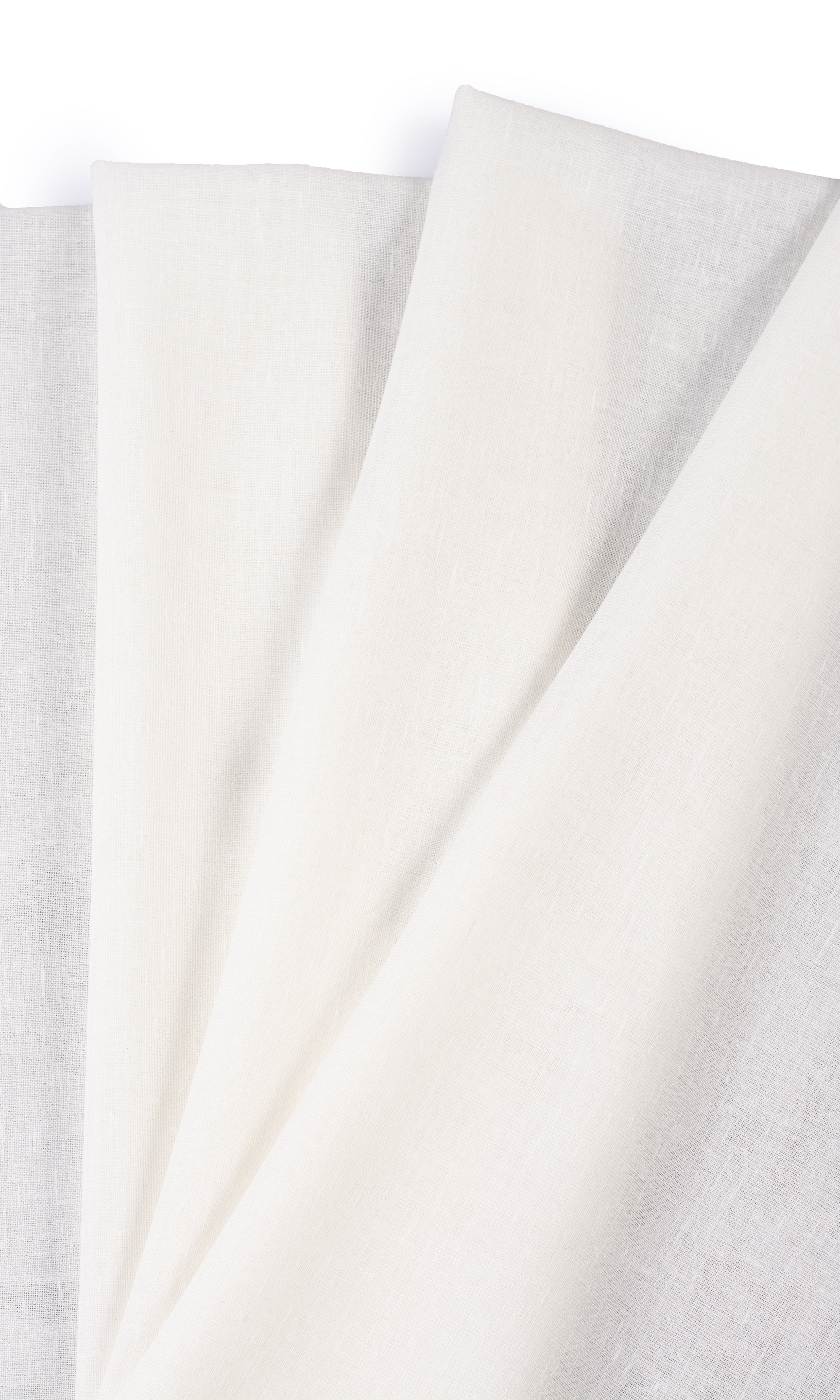Plain Sheer Pinch Pleat, Rod Pocket, Eyelet Curtains (Cream)