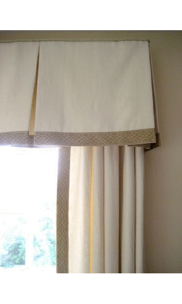 Board Mounted Box Pleat Window Valance
